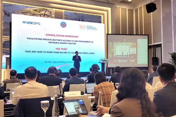 Thúc đẩy khối tư nhân tham gia đầu tư vào ngành năng lượng