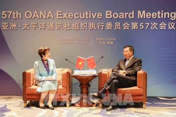 Làm sâu sắc hơn mối quan hệ hợp tác truyền thống giữa TTXVN và Tân Hoa xã