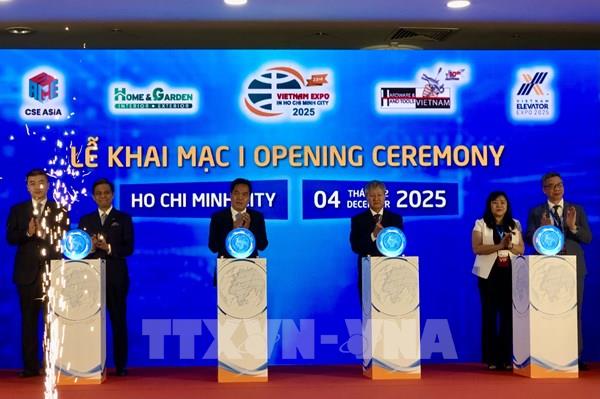 Vietnam Expo HCMC 2025 khai mạc quy tụ 800 doanh nghiệp từ 20 quốc gia