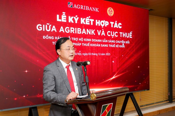 Agribank và Cục Thuế hợp tác hỗ trợ hộ kinh doanh chuyển đổi phương pháp thuế 