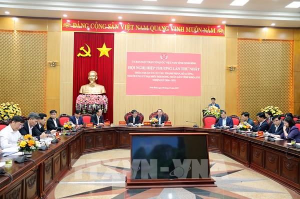 Ninh Bình thống nhất giới thiệu 38 người ứng cử đại biểu Quốc hội