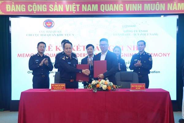 Hải quan khu vực V mở rộng hợp tác chuyển đổi số với doanh nghiệp công nghệ