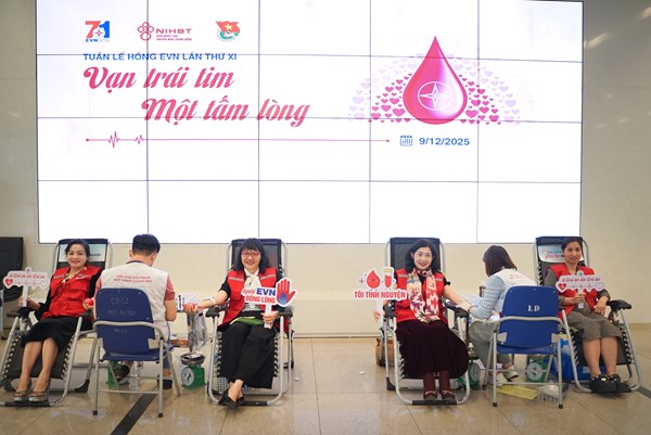 Tuần lễ hồng EVN lần thứ XI: Vạn trái tim – Một tấm lòng