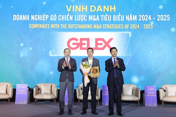 GELEX vinh dự là Doanh nghiệp có chiến lược M&A tiêu biểu 2024-2025