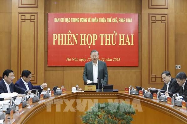 Tổng Bí thư Tô Lâm: Tạo hành lang pháp lý thuận lợi nhất để thúc đẩy phát triển đất nước