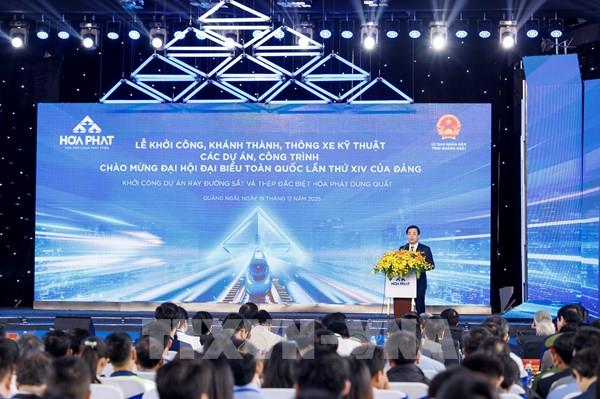 Khởi công Dự án Nhà máy sản xuất ray đường sắt và thép đặc biệt 