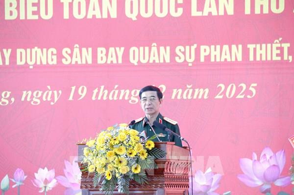 Đại tướng Phan Văn Giang: Sân bay Phan Thiết bảo đảm nhiệm vụ huấn luyện, sẵn sàng chiến đấu