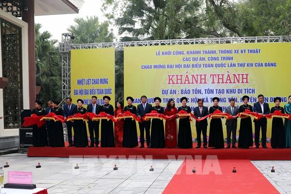 Khánh thành các công trình, dự án bảo tồn, tôn tạo khu di tích Ban Thường trực Quốc hội