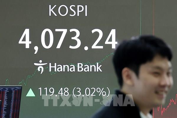 Chứng khoán Hàn Quốc lập kỷ lục phiên sáng 20/2