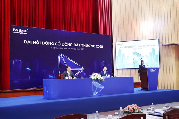 BVBank đại hội bất thường, kiện toàn bộ máy lãnh đạo