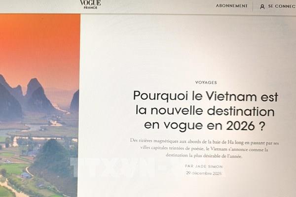 Tạp chí Pháp đánh giá Việt Nam là điểm đến hấp dẫn nhất châu Á năm 2026