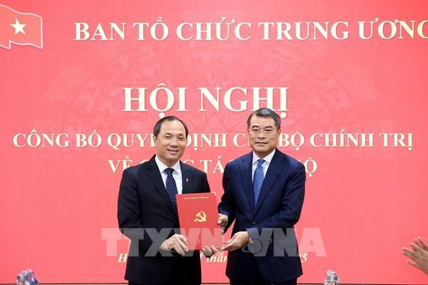 Đồng chí Hoàng Trung Dũng giữ chức Phó Trưởng Ban Tổ chức Trung ương