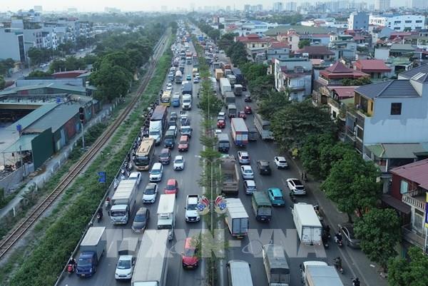 Hà Nội: Lượng phương tiện tăng cao tại các cửa ngõ