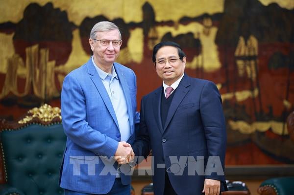 Thủ tướng Phạm Minh Chính tiếp Chủ tịch Tập đoàn AFK Sistema, Liên bang Nga