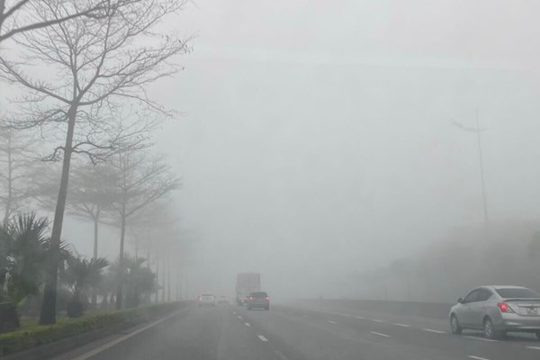 Cảnh báo sương mù tiếp tục xuất hiện trong những ngày tới