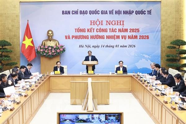 Thủ tướng Phạm Minh Chính chủ trì Hội nghị của Ban Chỉ đạo quốc gia về Hội nhập quốc tế