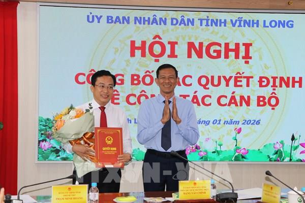 Công bố Quyết định bổ nhiệm Chánh Thanh tra tỉnh Vĩnh Long