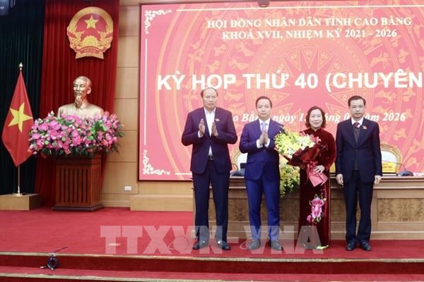 Bà Hà Nhật Lệ được bầu giữ chức Phó Chủ tịch UBND tỉnh Cao Bằng
