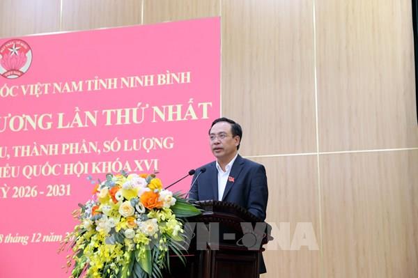 Phê chuẩn kết quả bầu Phó Chủ tịch UBND tỉnh Ninh Bình