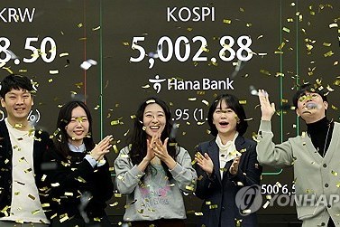 Chứng khoán châu Á hồi phục mạnh, Kospi lần đầu vượt mốc 5.000 điểm