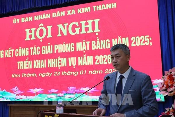 Kim Thành đẩy nhanh giải phóng mặt bằng, tạo đà thu hút đầu tư