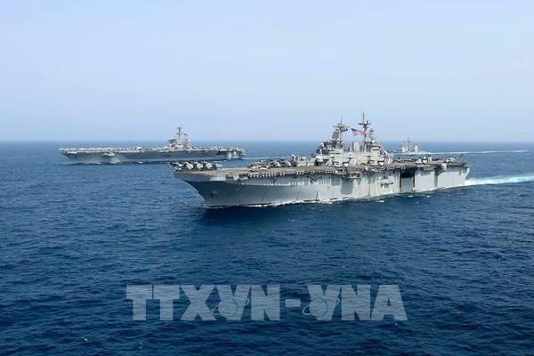 Tàu sân bay Mỹ USS Abraham Lincoln có mặt tại Trung Đông