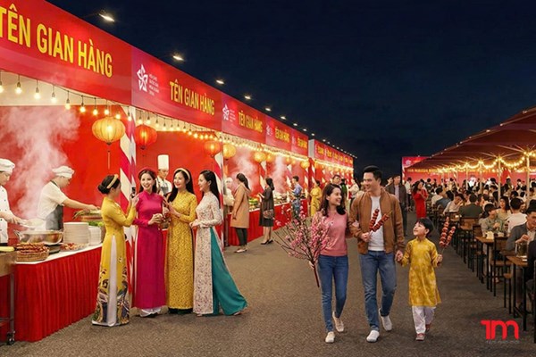 Phân khu “Vị Xuân gắn kết: Điểm nhấn ẩm thực tại Hội chợ Mùa Xuân 2026