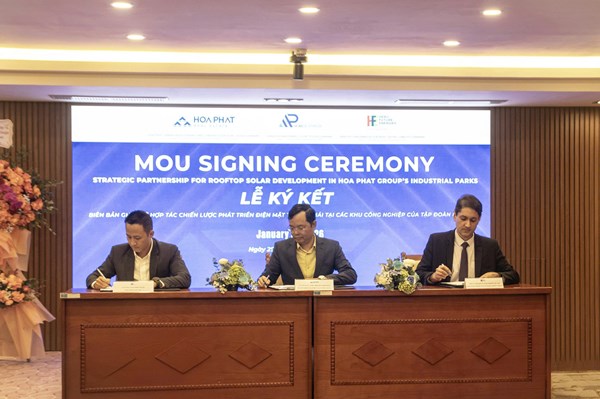 Hòa Phát bắt tay các tập đoàn lớn phát triển hệ thống điện mặt trời áp mái
