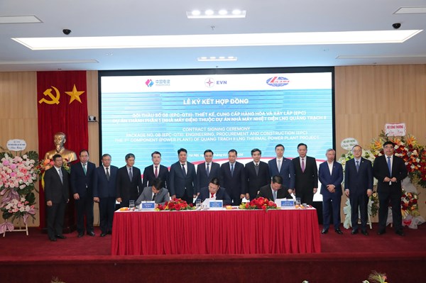 EVN ký hợp đồng EPC cho Dự án thành phần 1 Nhà máy điện LNG Quảng Trạch II