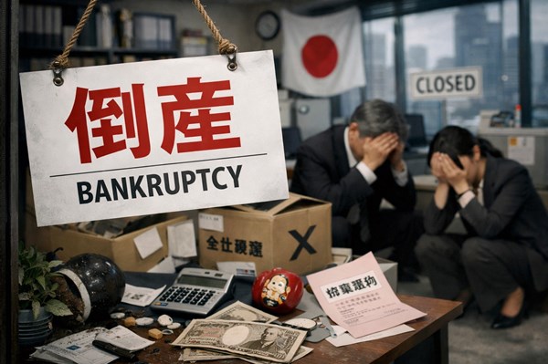 Số vụ doanh nghiệp phá sản ở Nhật Bản cao nhất 13 năm