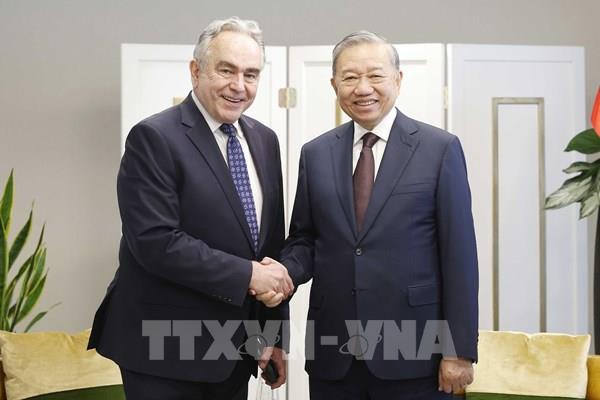 Tổng Bí thư Tô Lâm tiếp cựu Thứ trưởng Ngoại giao Hoa Kỳ Kurt Campbell