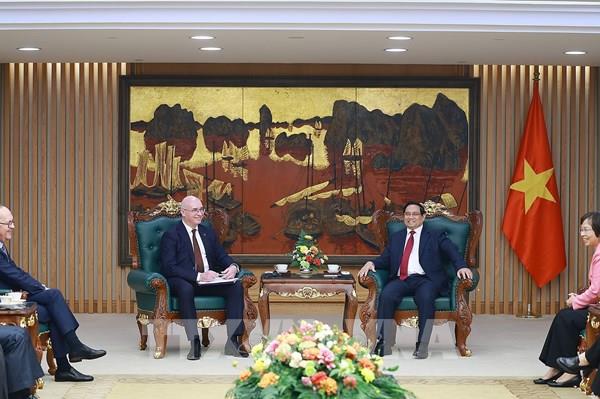 Thủ tướng Phạm Minh Chính tiếp Tổng Giám đốc Hãng thông tấn TASS của Liên bang Nga