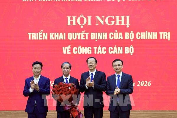 Đồng chí Nguyễn Kim Sơn và đồng chí Nguyễn Sỹ Hiệp giữ chức Phó Trưởng Ban Chính sách, chiến lược Trung ương