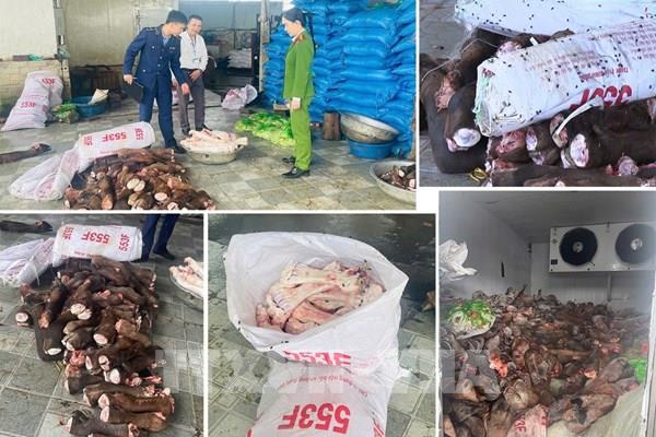 Phát hiện gần 6 tấn thực phẩm bẩn không rõ nguồn gốc