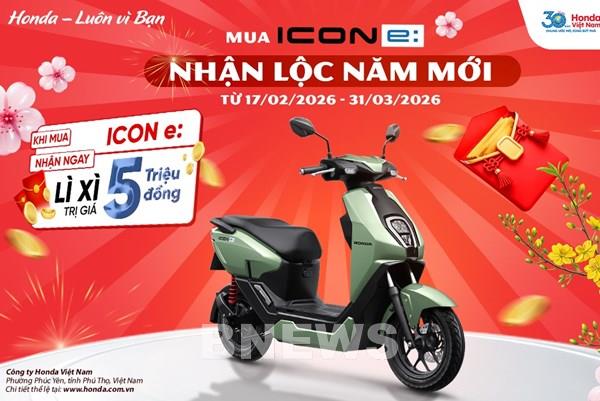Honda Việt Nam lì xì 5 triệu đồng cho khách mua xe điện Honda ICON e: