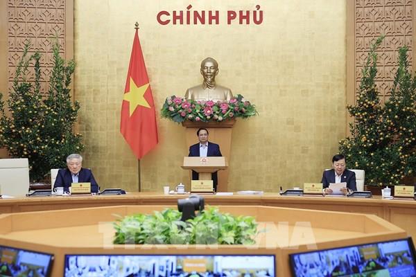 Thủ tướng chủ trì Phiên họp thường kỳ Chính phủ tháng 2, trực tuyến với địa phương