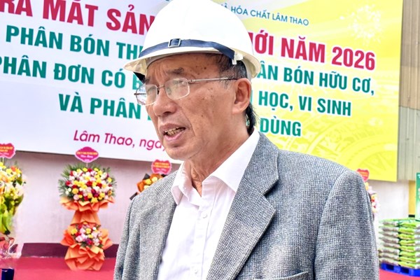 Chủ tịch Hiệp hội Phân bón Việt Nam: Xung đột Trung Đông có thể đẩy giá phân bón tăng mạnh, cần đa dạng nguồn cung