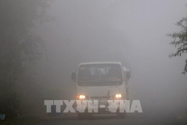 Xuất hiện sương mù dày đặc tại An Giang