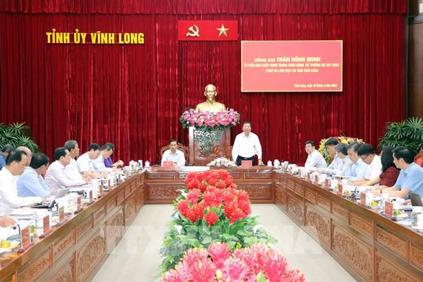 Bộ Xây dựng làm việc với Vĩnh Long về phát triển hạ tầng giao thông và đô thị