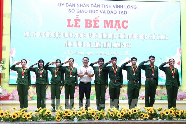 Hơn 1.100 học sinh tranh tài Hội thao quốc phòng Vĩnh Long
