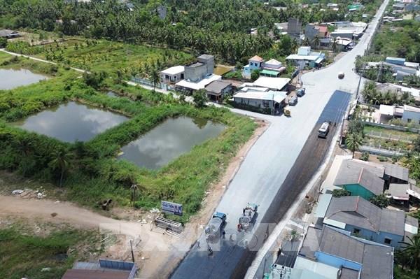 Đồng Tháp tăng tốc thi công đường tỉnh 864, mở trục kinh tế ven sông Tiền