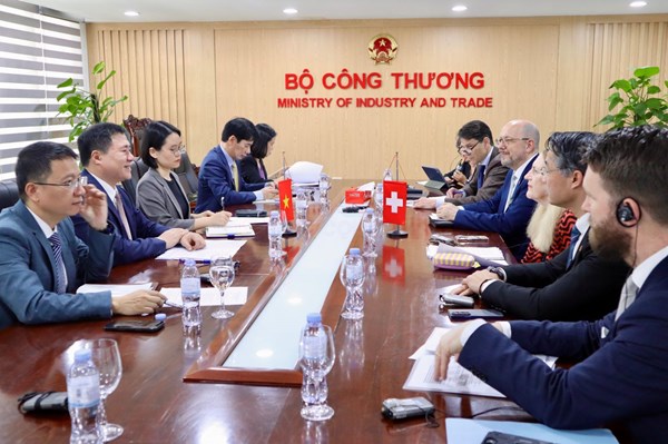 Việt Nam – Thụy Sỹ đẩy nhanh tiến trình đàm phán FTA Việt Nam – EFTA