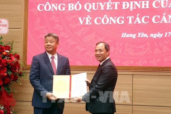 Ông Nguyễn Mạnh Quyền được chỉ định giữ chức Phó Bí thư Tỉnh ủy Hưng Yên