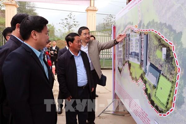 Khởi công đồng loạt trường phổ thông nội trú liên cấp tại các xã biên giới