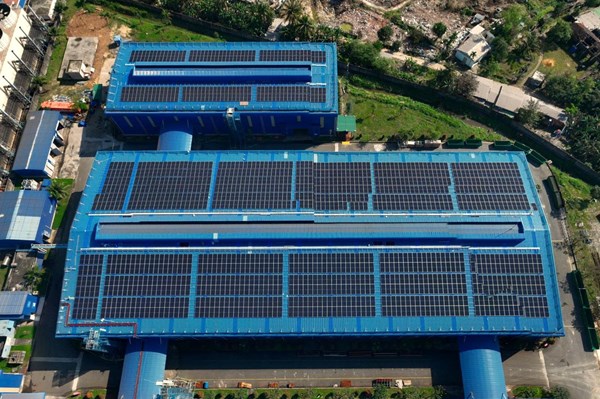 Thép Hòa Phát Dung Quất lắp đặt điện mặt trời áp mái phân kỳ 2