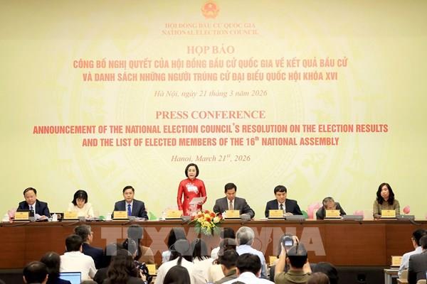 Danh sách những người trúng cử đại biểu Quốc hội khóa XVI