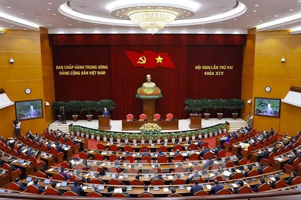 Thông cáo báo chí về ngày làm việc thứ ba và bế mạc Hội nghị Trung ương 2 khóa XIV