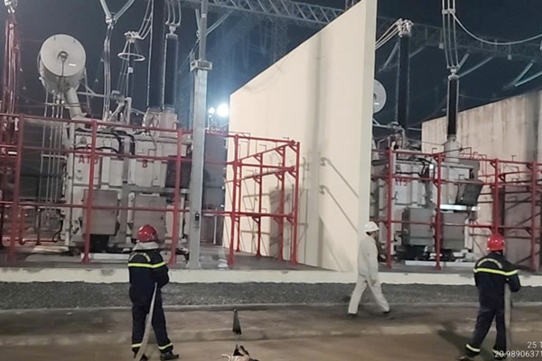 Trạm biến áp 500kV Phố Nối được nâng công suất lên 1.800MVA