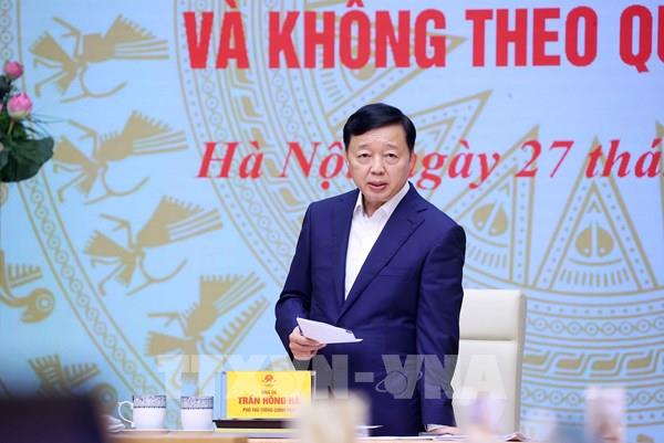 Phó Thủ tướng Trần Hồng Hà: Siết chặt quản lý, quyết liệt xử lý tồn tại trong chống khai thác IUU