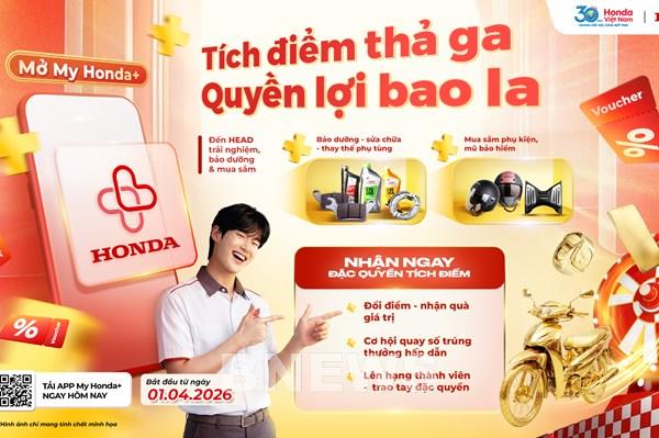 Honda Việt Nam ra mắt chương trình khách hàng thân thiết trên My Honda+